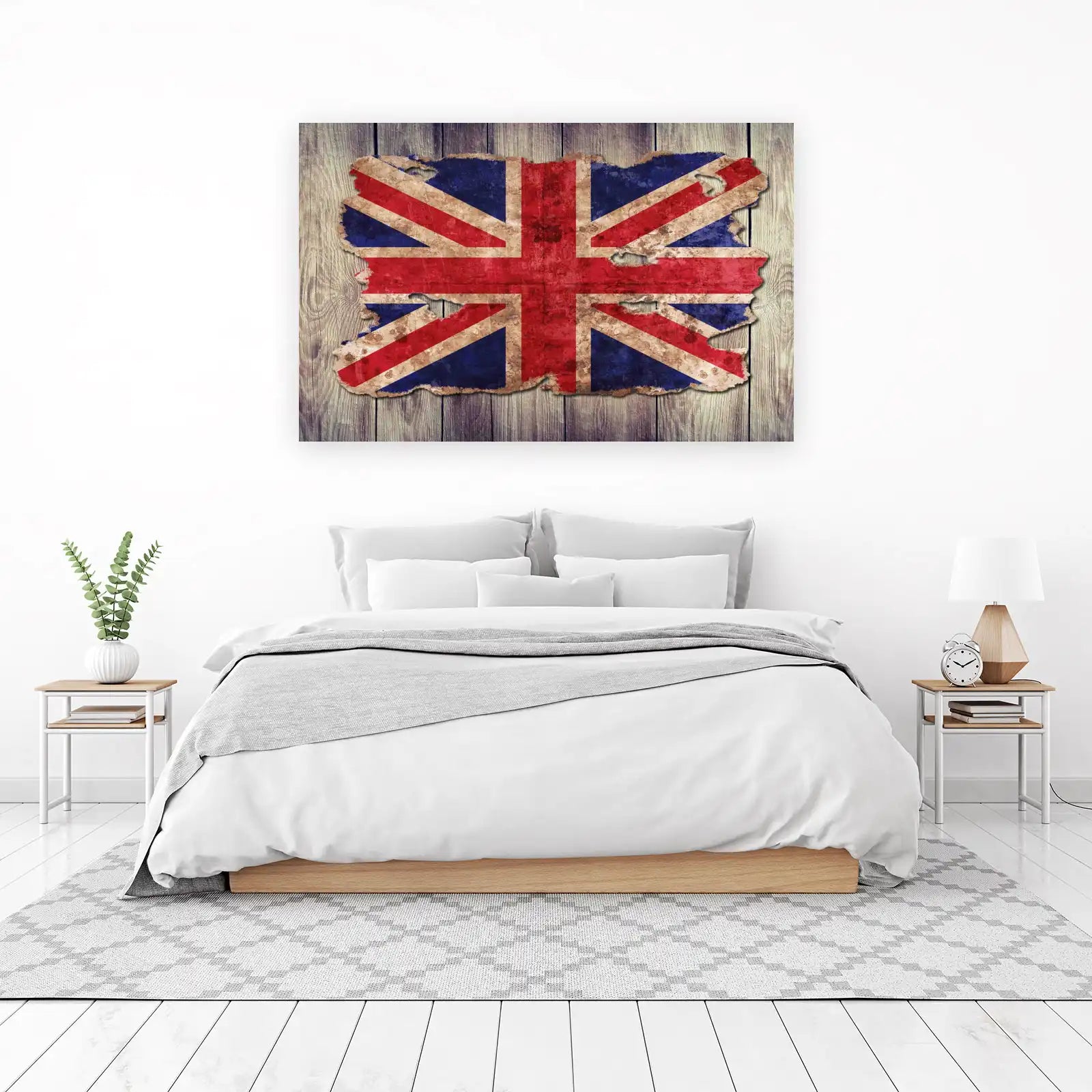 Distressed Union Jack Flag Vintage Wall Art Wall Art