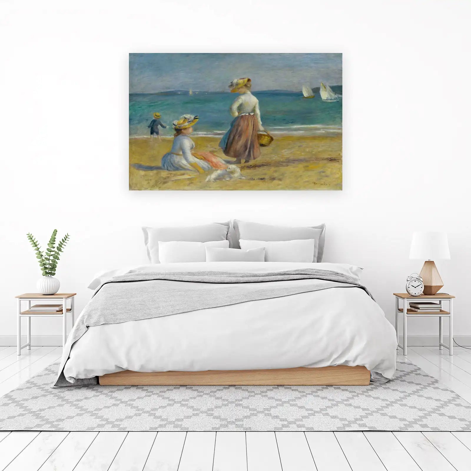 Impressionist Beach Scene by Renoir Wall Art