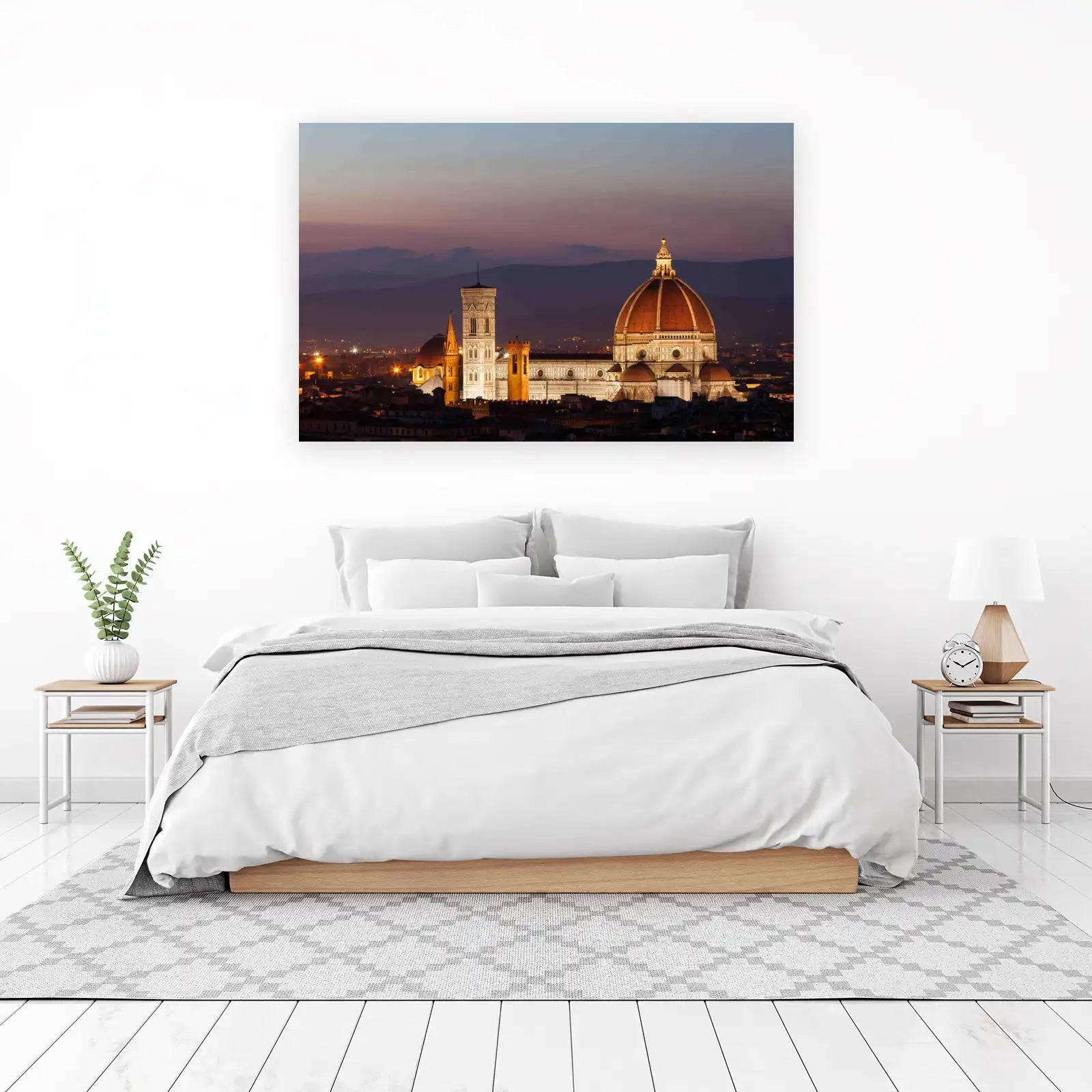 Florence Cathedral Dusk Panorama Wall Art