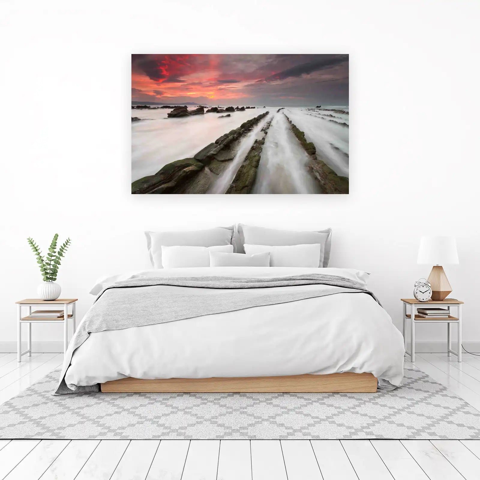 Dramatic Sunset Coastline Wall Art