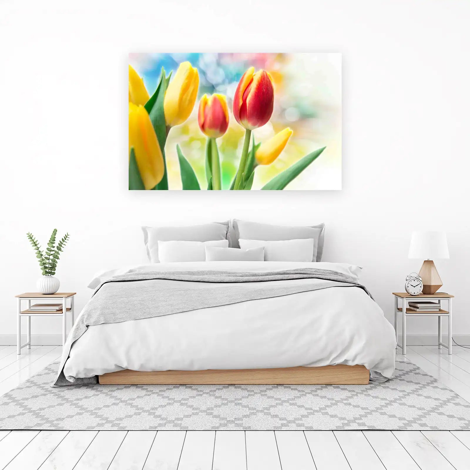 Vibrant Tulip Bloom Wall Art