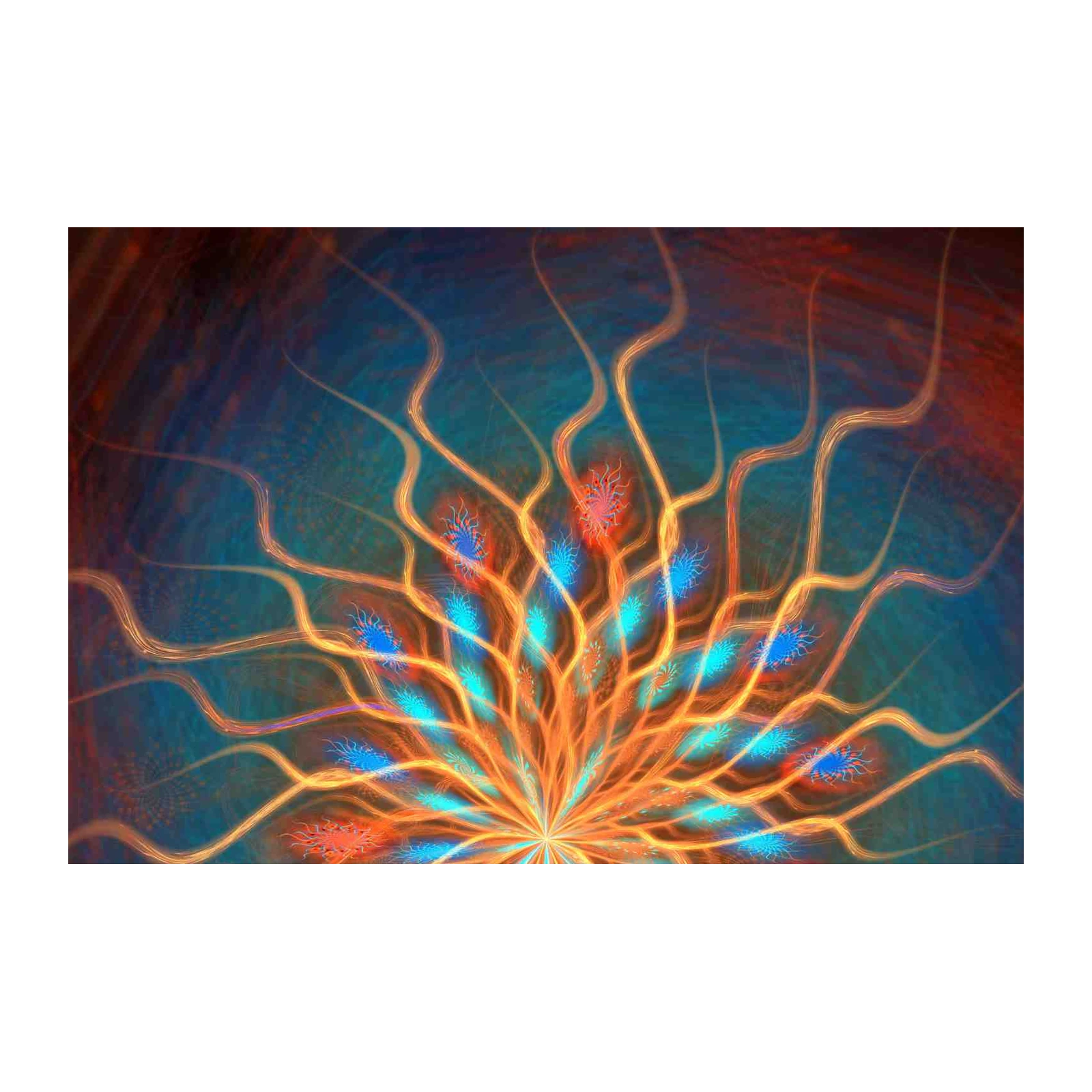 Abstract Energy Bloom Wall Art