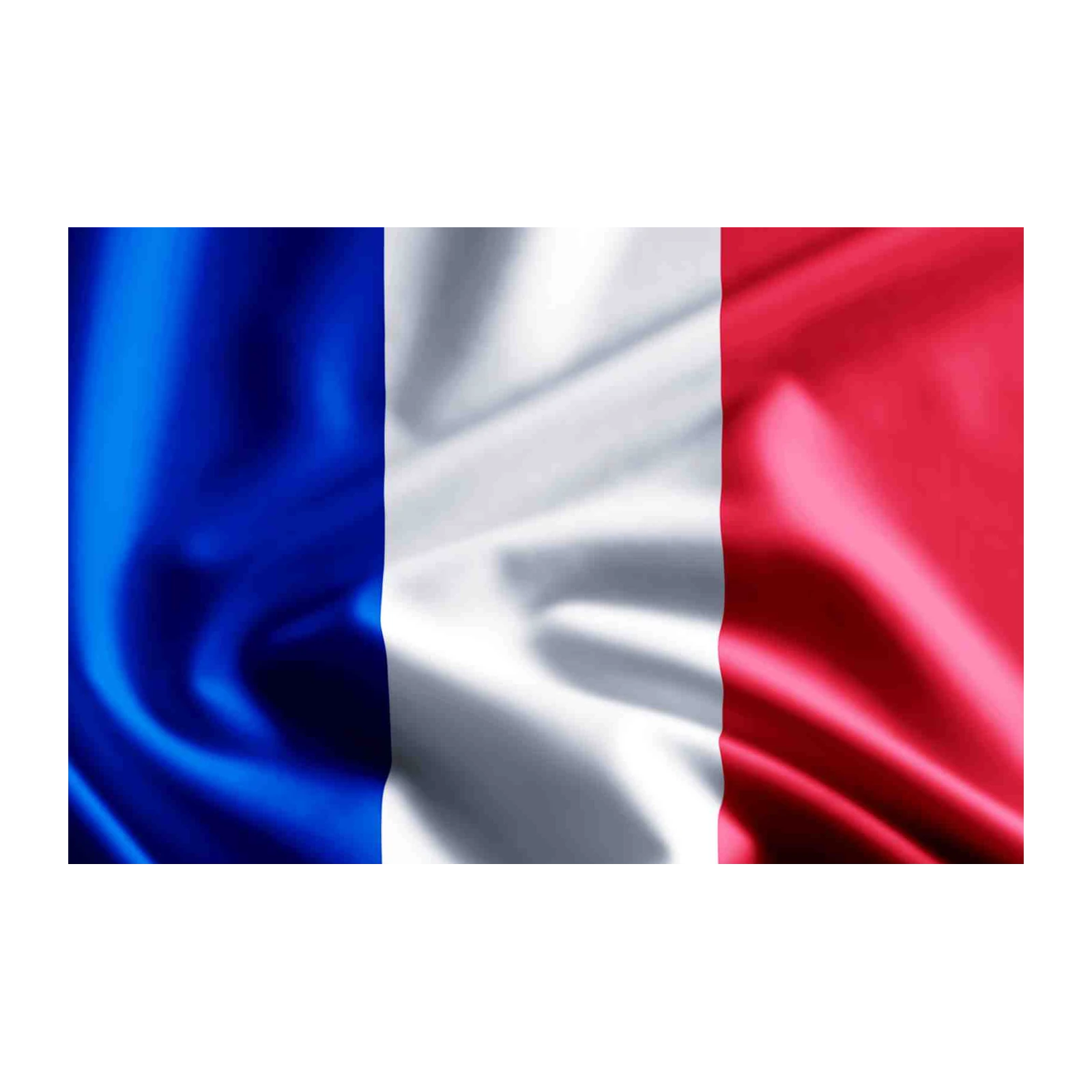 Elegant French Flag Tri-color Wall Art