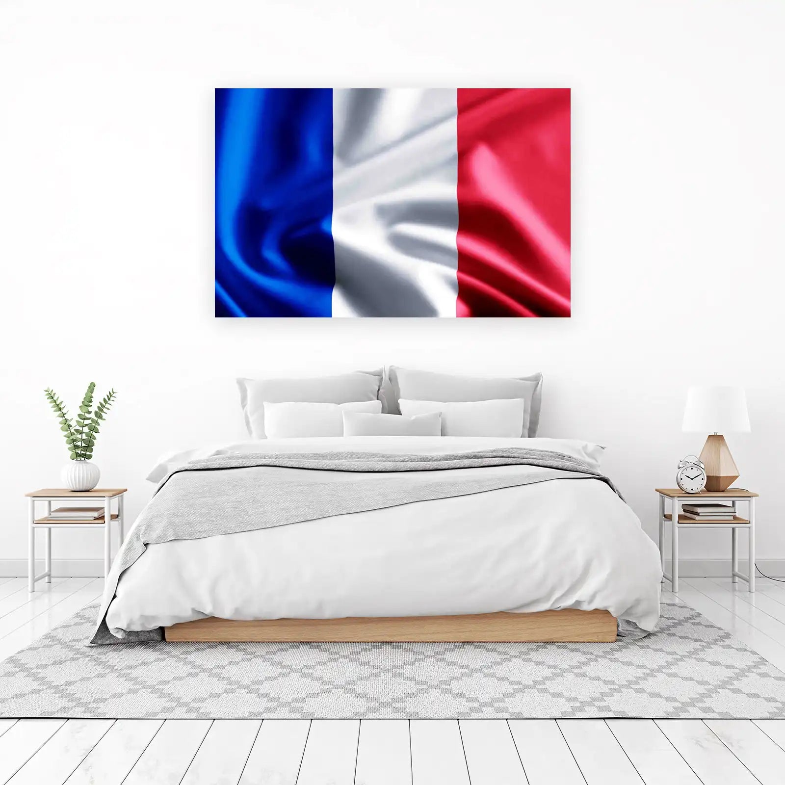 Elegant French Flag Tri-color Wall Art