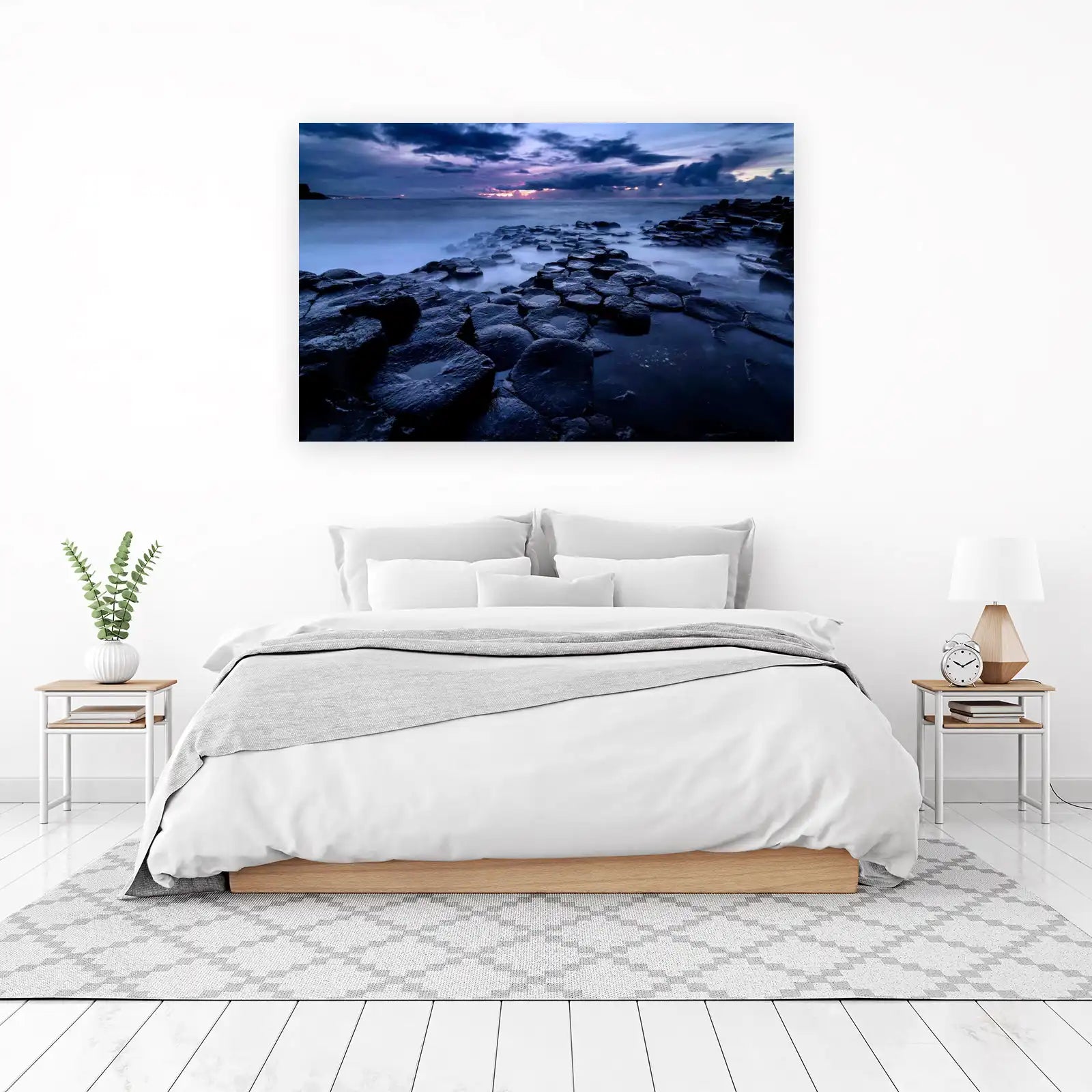 Giants Causeway Dusk Coastal Rocks Wall Art