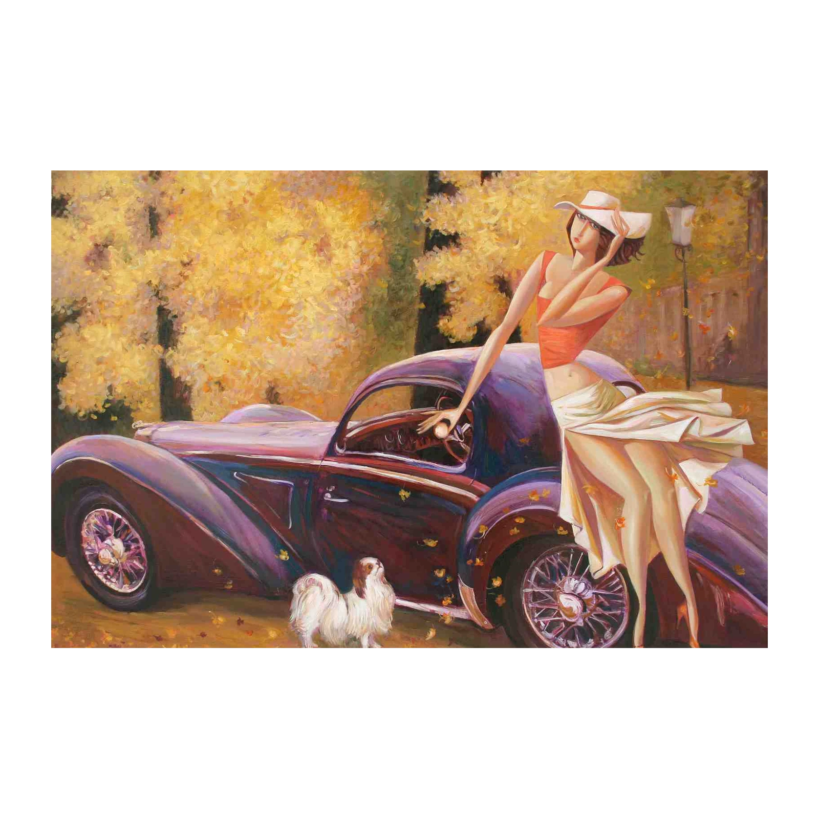 Elegant Autumn Drive Wall Art