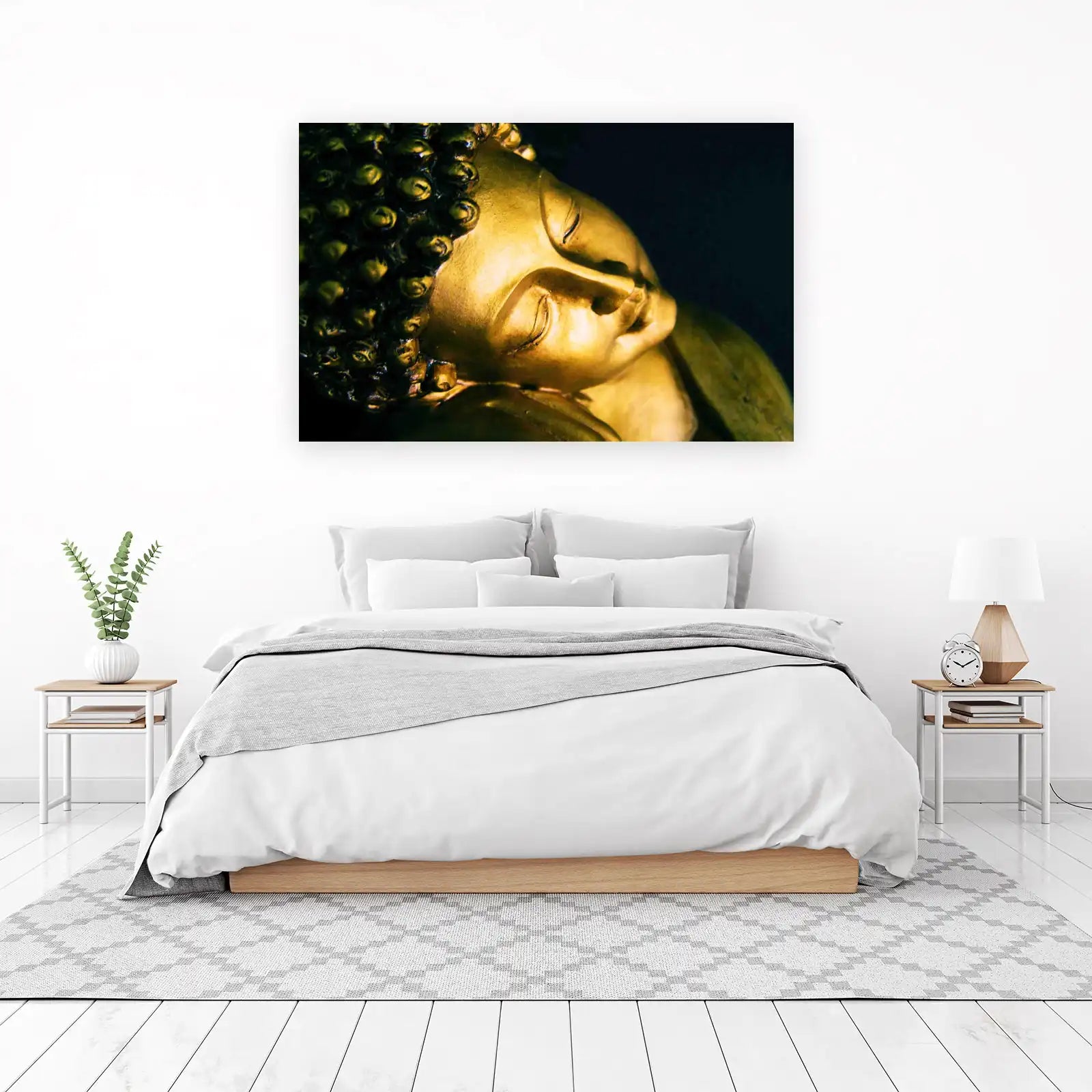 Golden Serenity Buddha Wall Art
