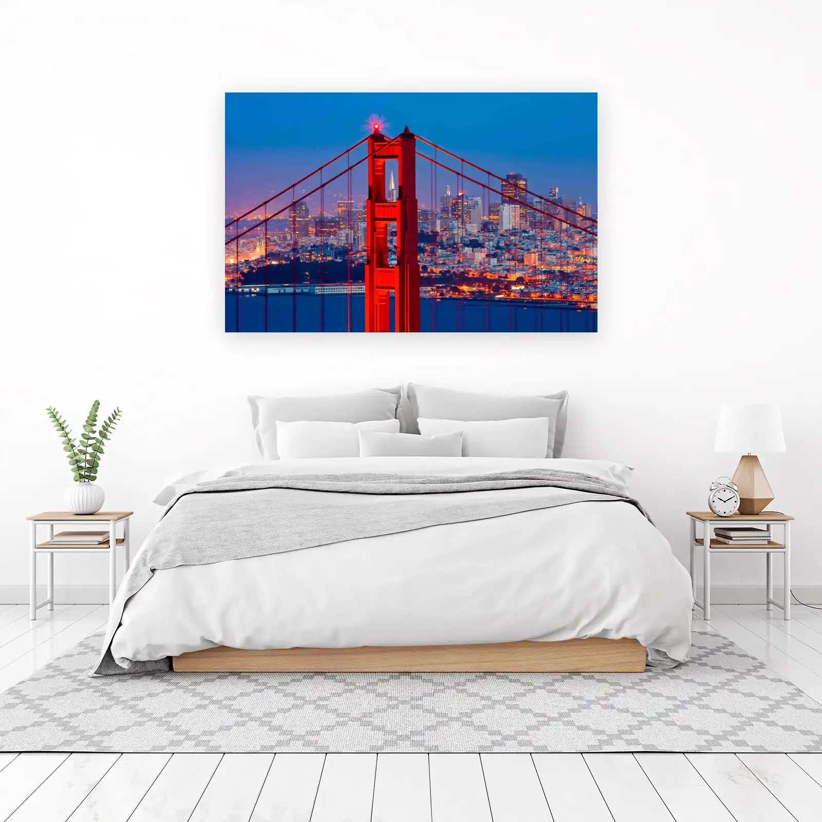Golden Gate Bridge Night View Wall Art