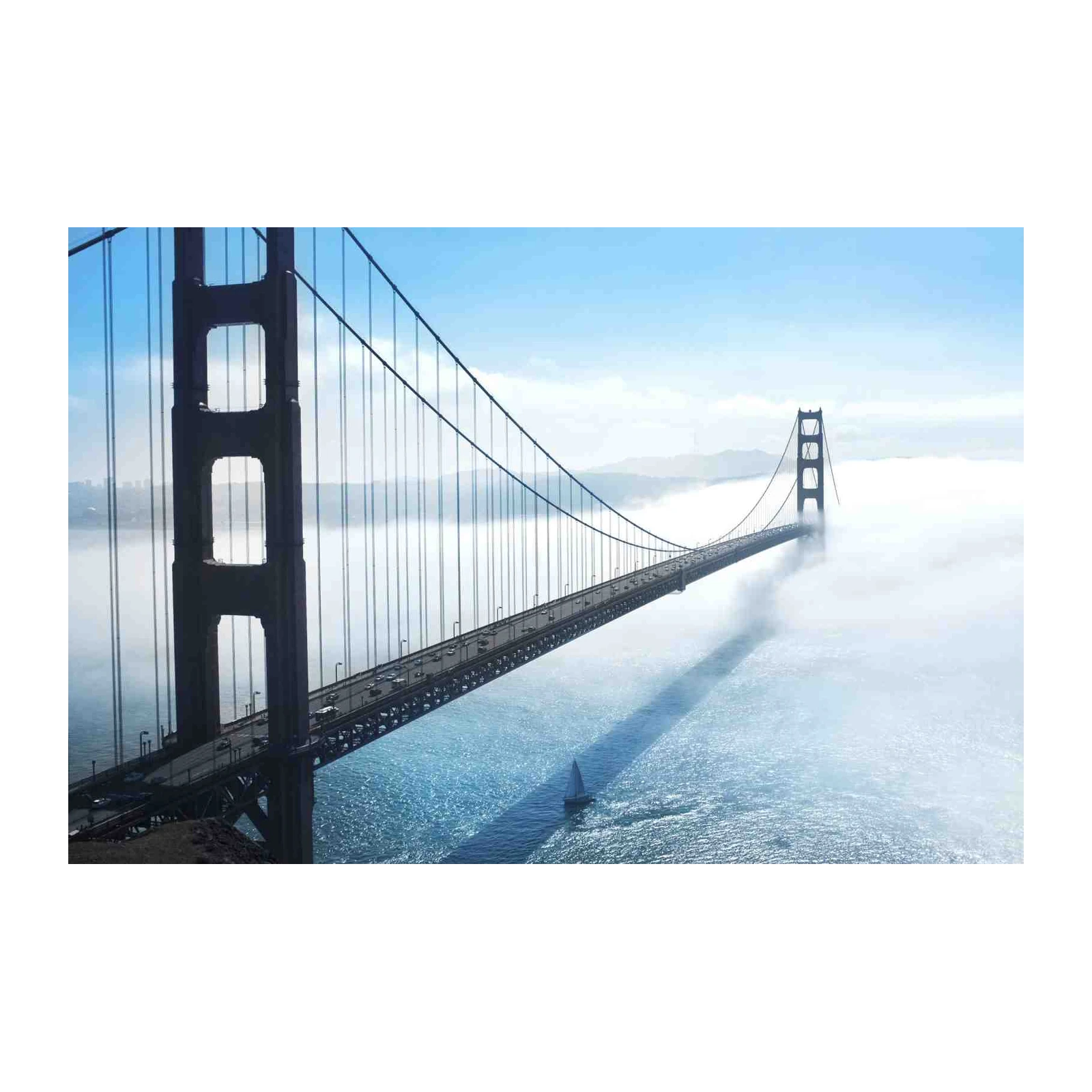 Golden Gate Foggy Mystique Wall Art
