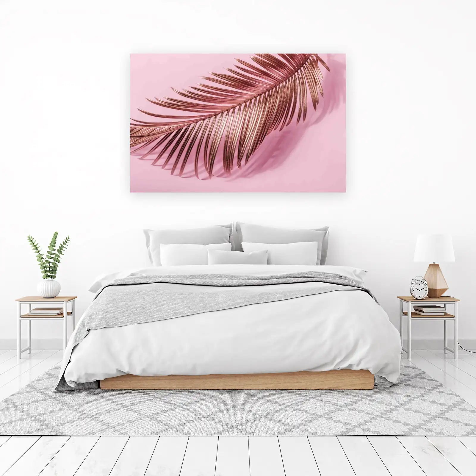 Rose Gold Palm Leaf Wall Art Wall Art