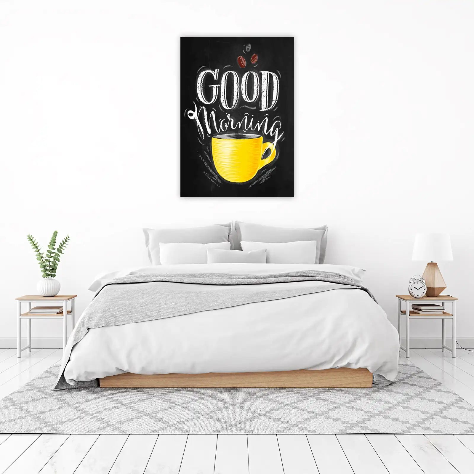 Sunny Morning Coffee Vibes Chalkboard Wall Art