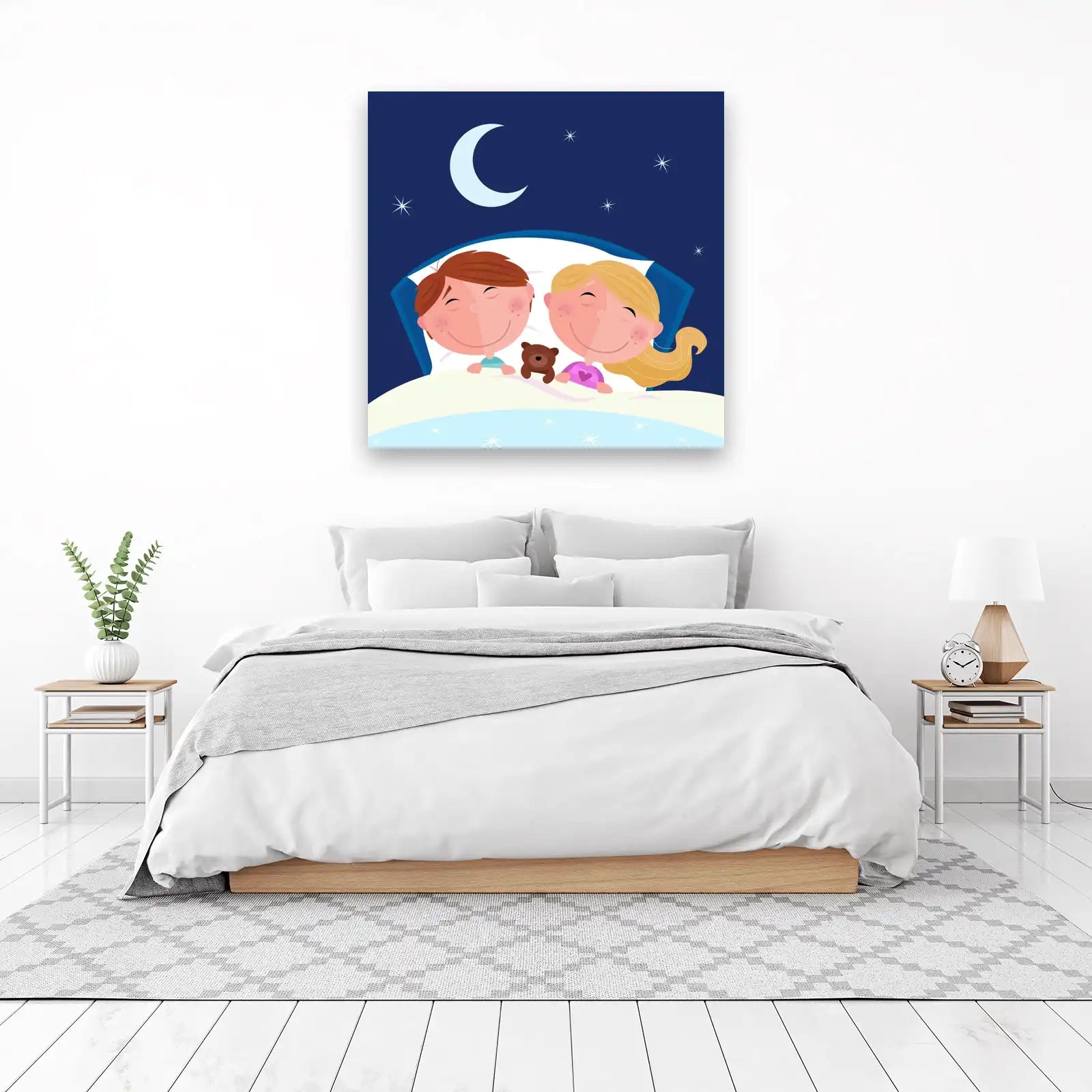 Sweet Dreams Kids & Teddy Bear Wall Art