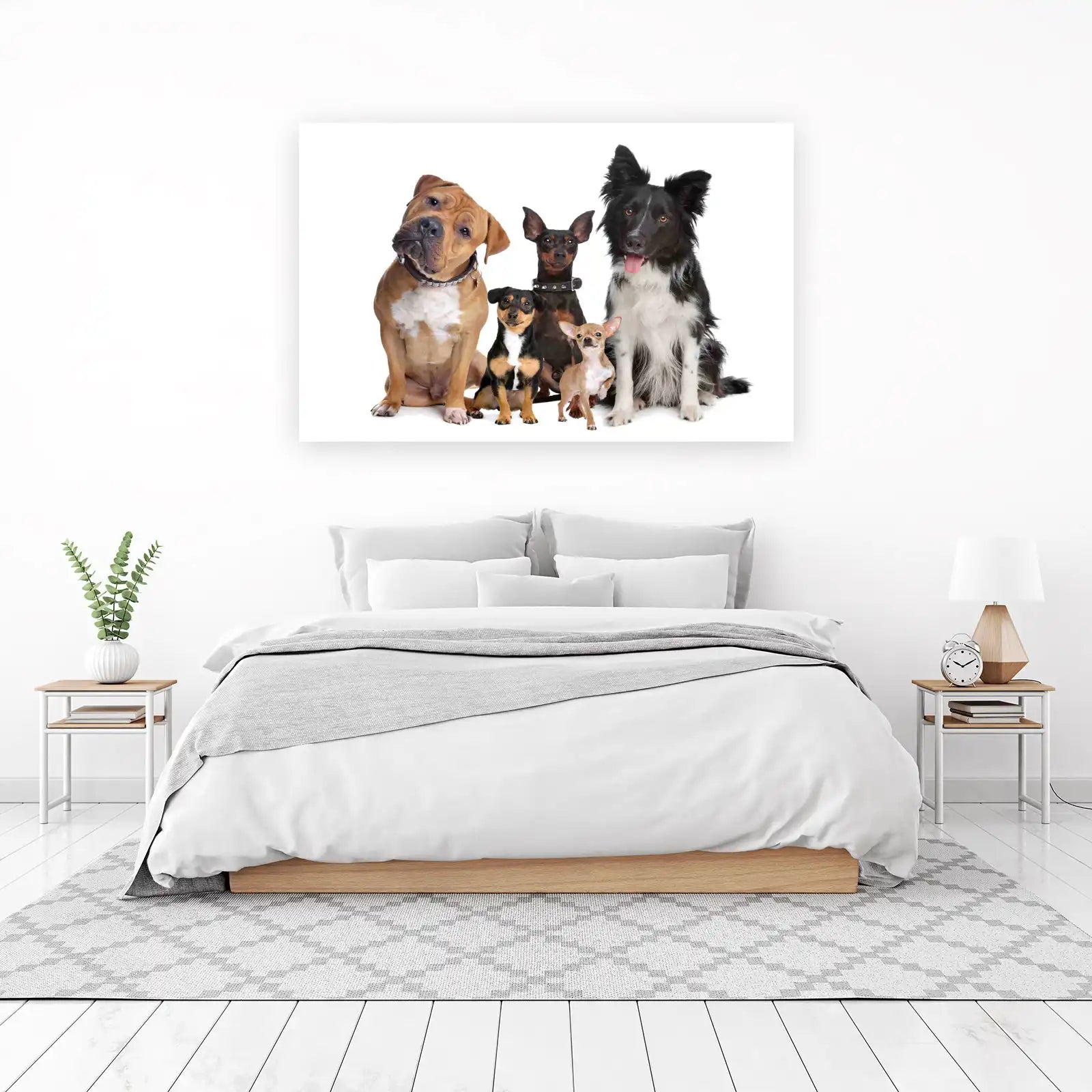 Adorable Dog Pack Portrait Wall Art