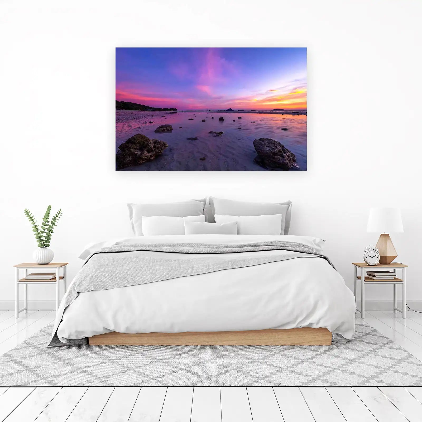 Tranquil Beach Sunset Wall Art