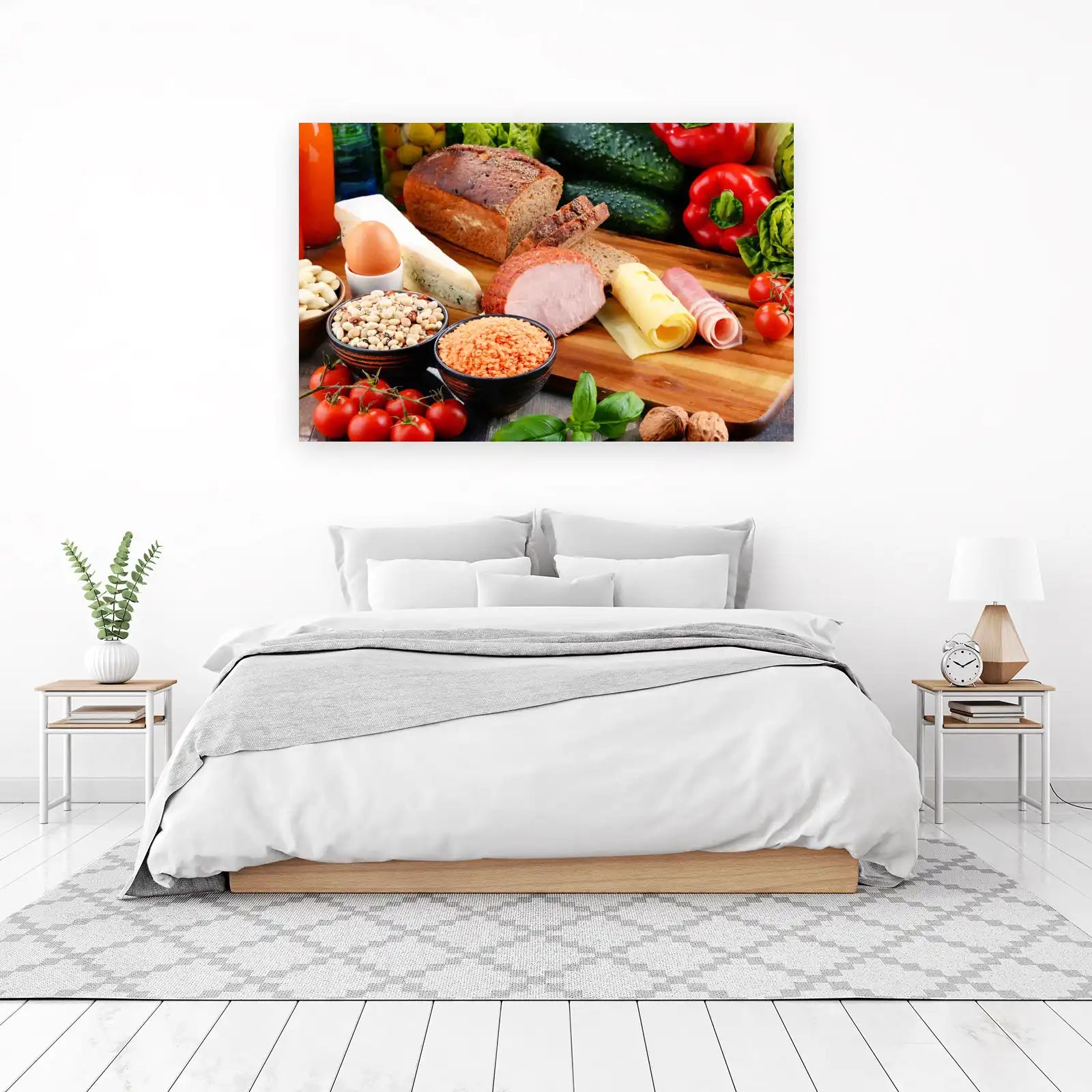 Healthy Food Assortment Wall Art