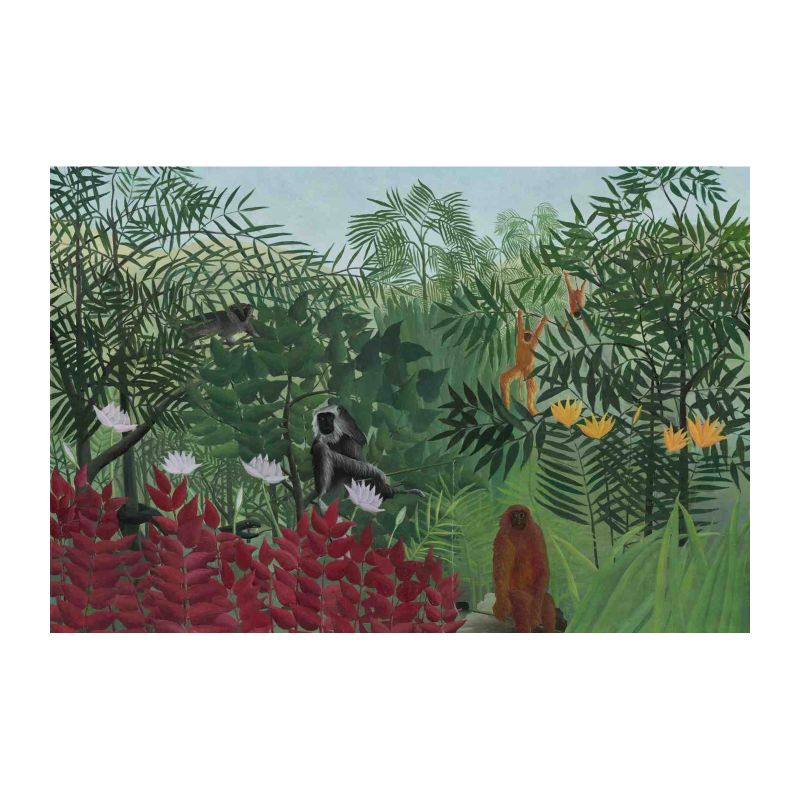 Jungle Paradise Monkeys Wall Art