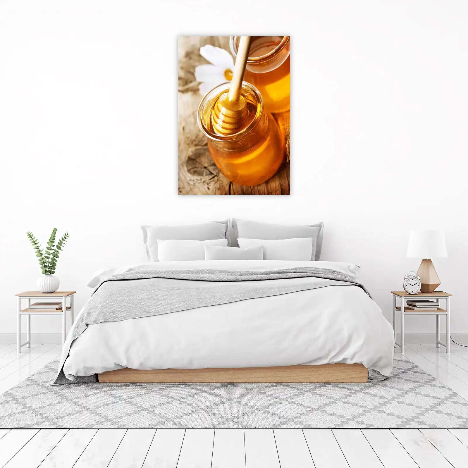 Golden Honey Dripping Wood Dipper Wall Art