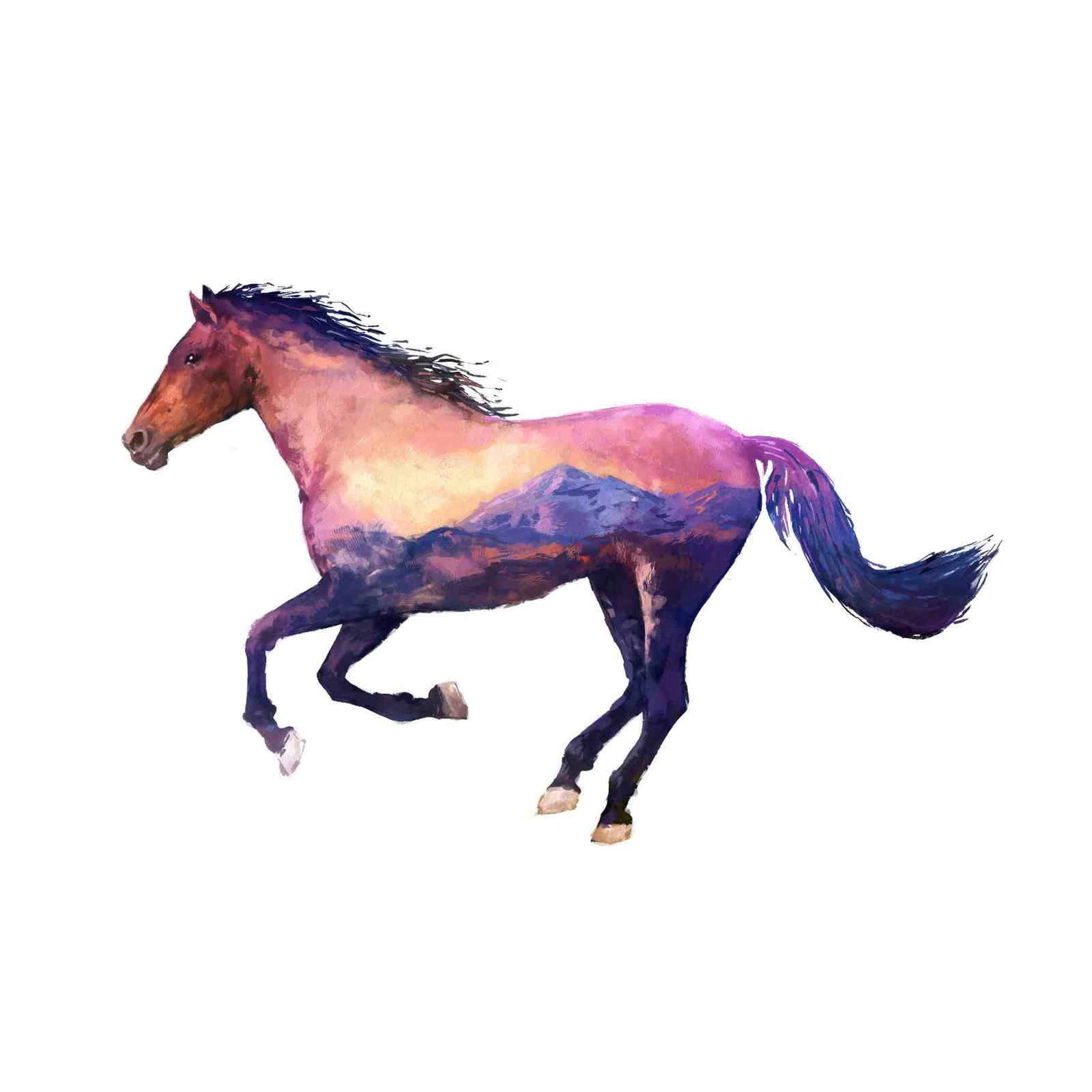 Majestic Mountain Horse Wall Art Wall Art