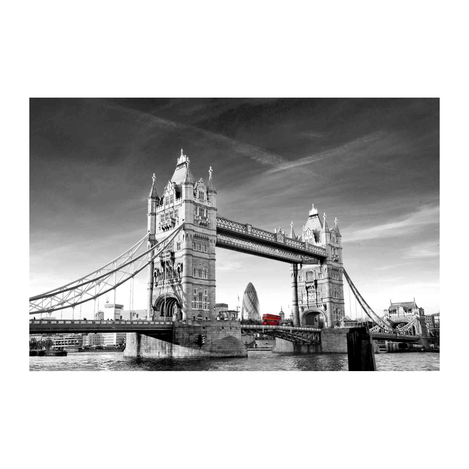 London Tower Bridge Red Bus Wall Art
