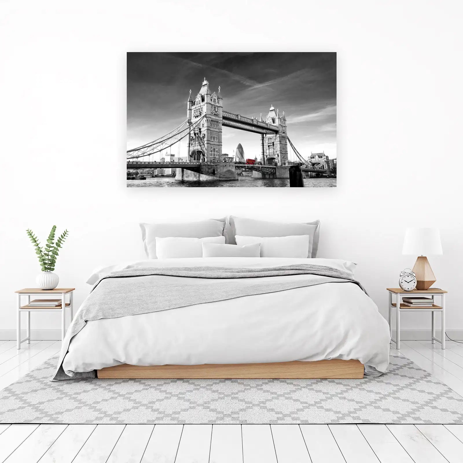 London Tower Bridge Red Bus Wall Art