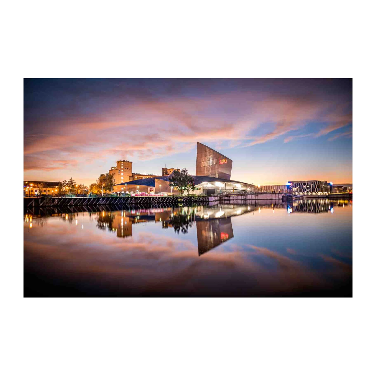 Modern Architecture Waterfront Wall Art