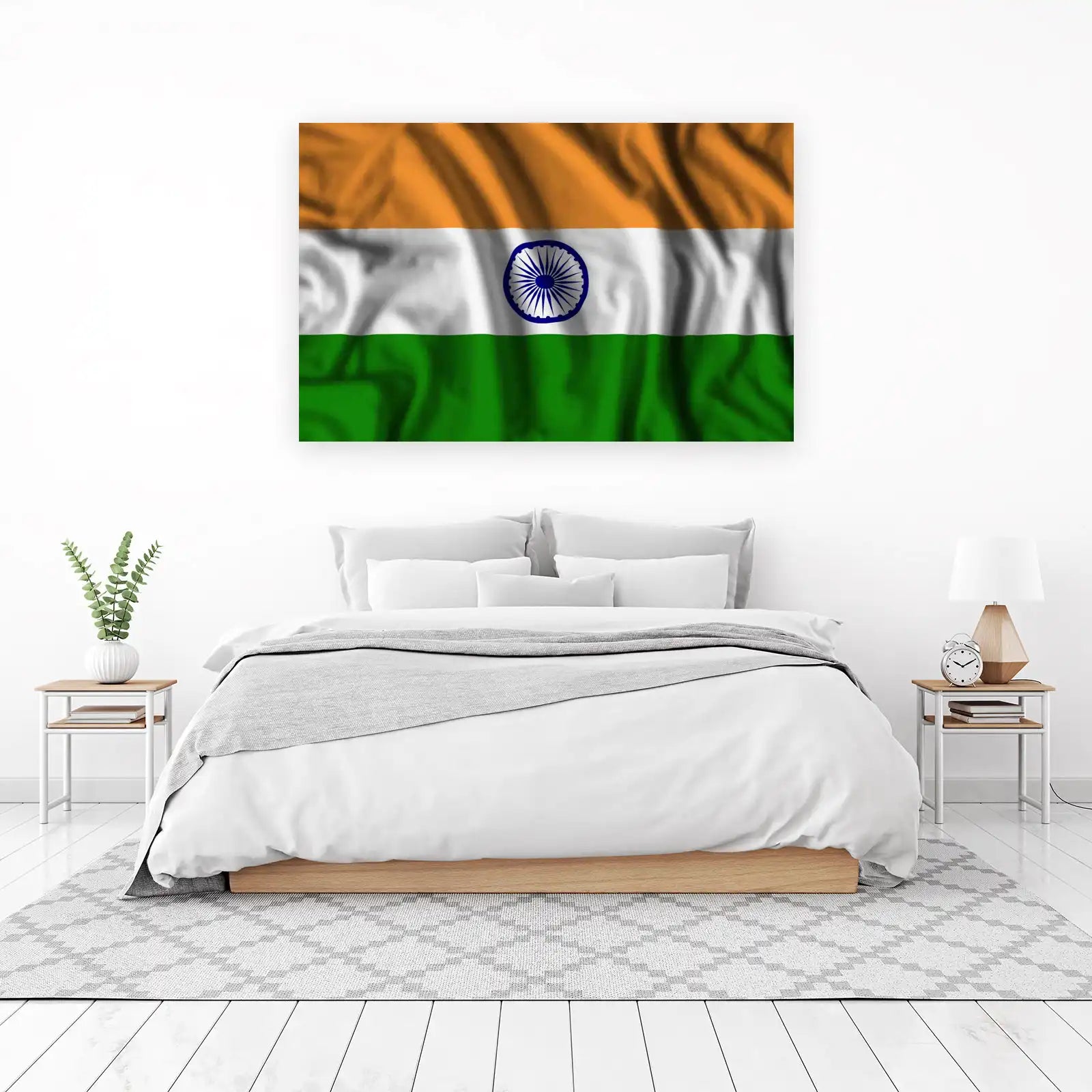 Vibrant Indian Flag Wall Art - Patriotic Home Decor