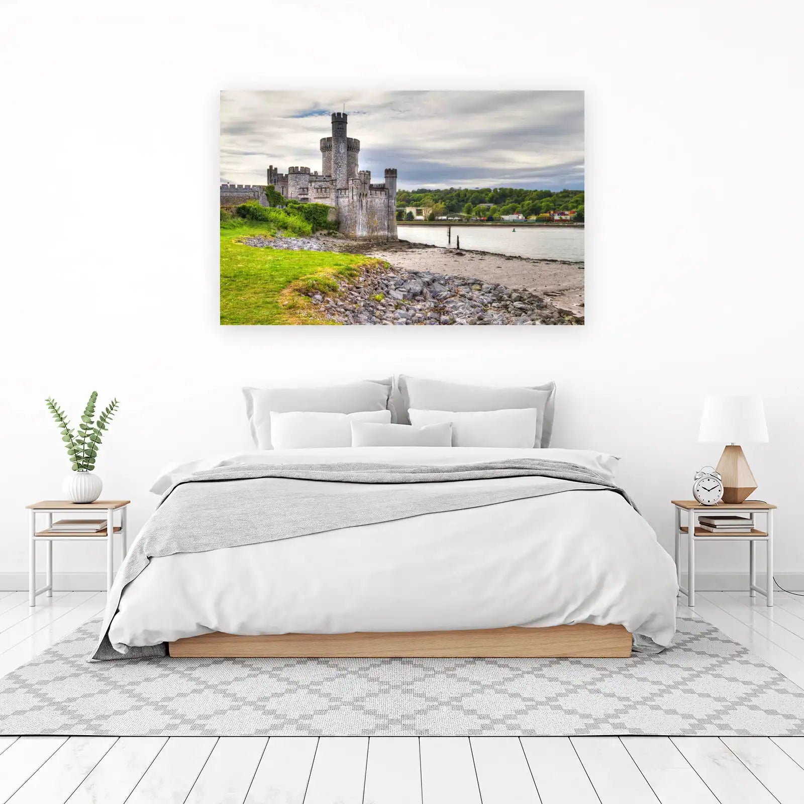 Majestic Castle on Water Wall Art