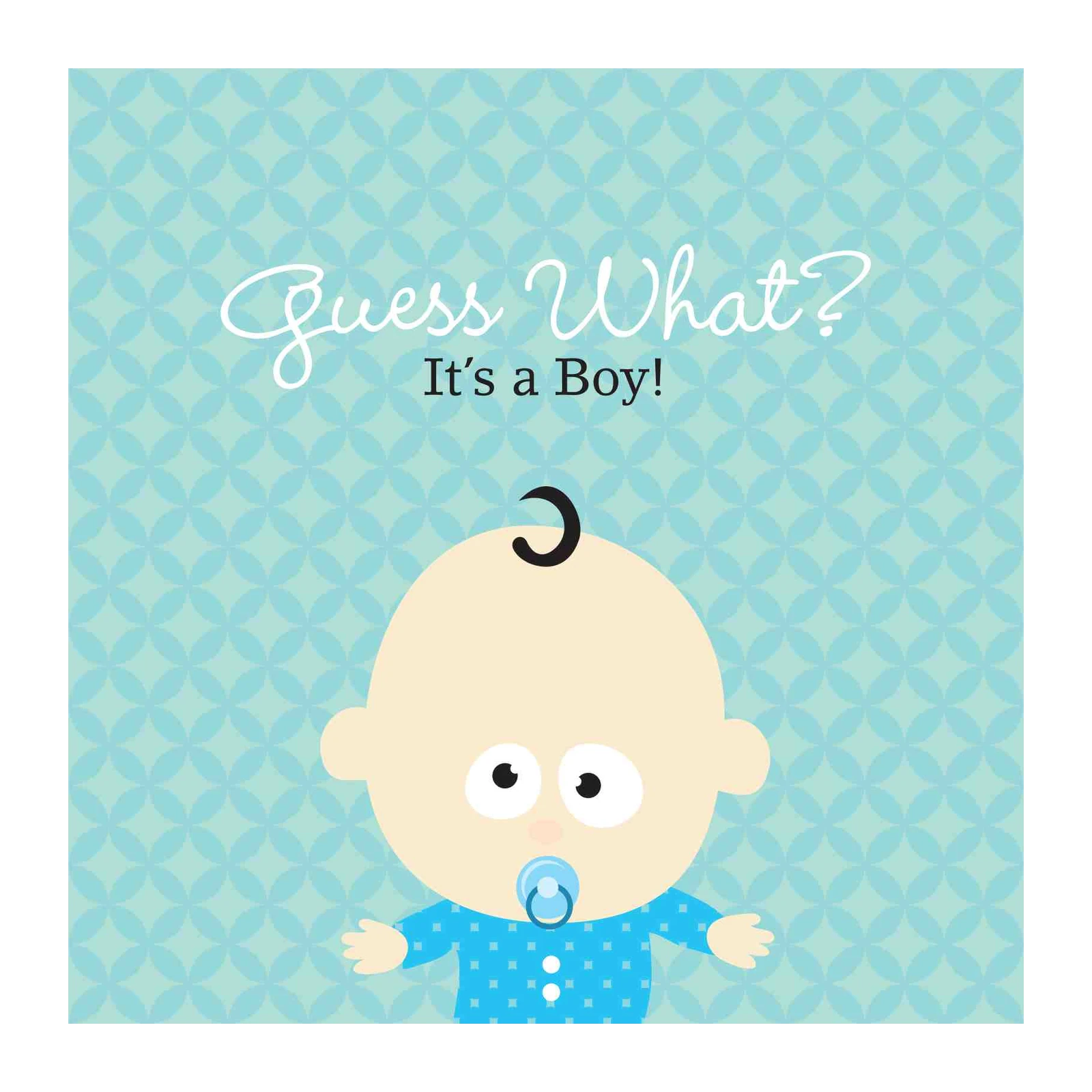 Guess What It's a Boy Baby Shower Wall Art