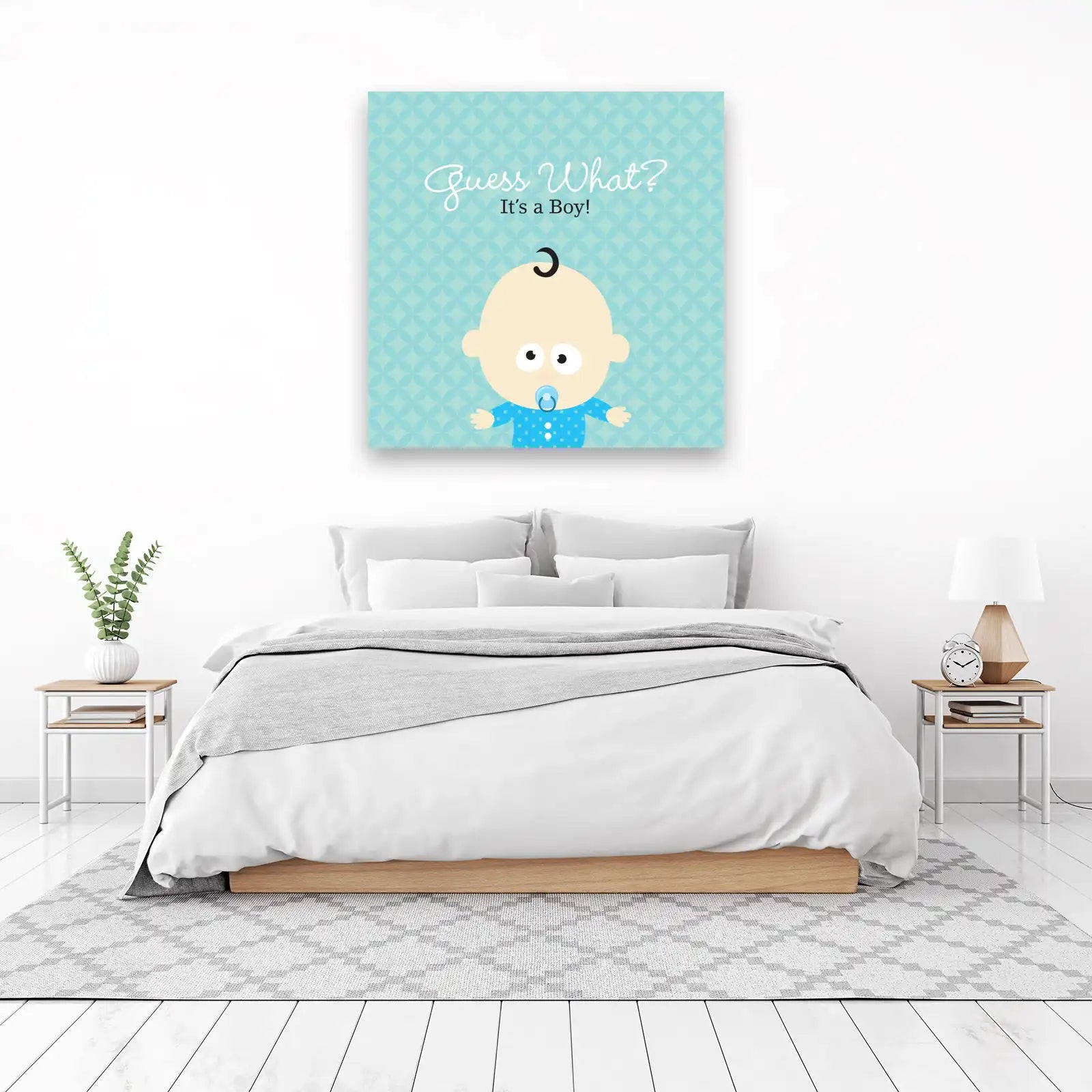 Guess What It's a Boy Baby Shower Wall Art