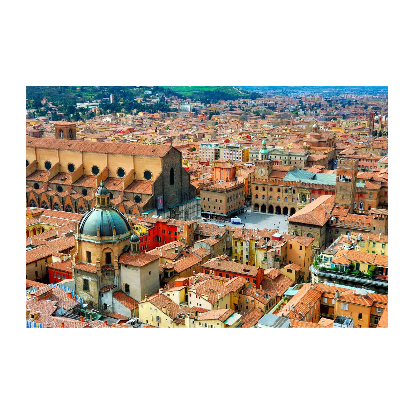 Bologna Rooftops Italian Cityscape Wall Art