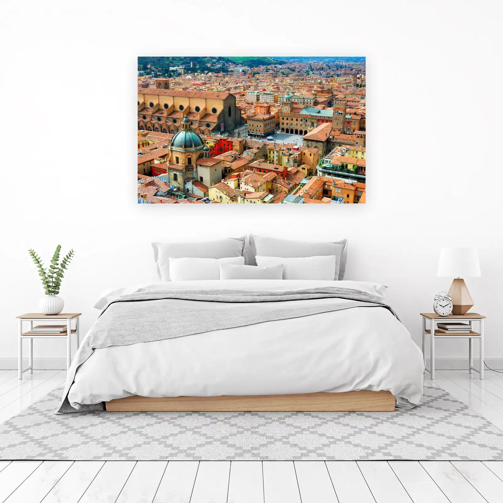 Bologna Rooftops Italian Cityscape Wall Art