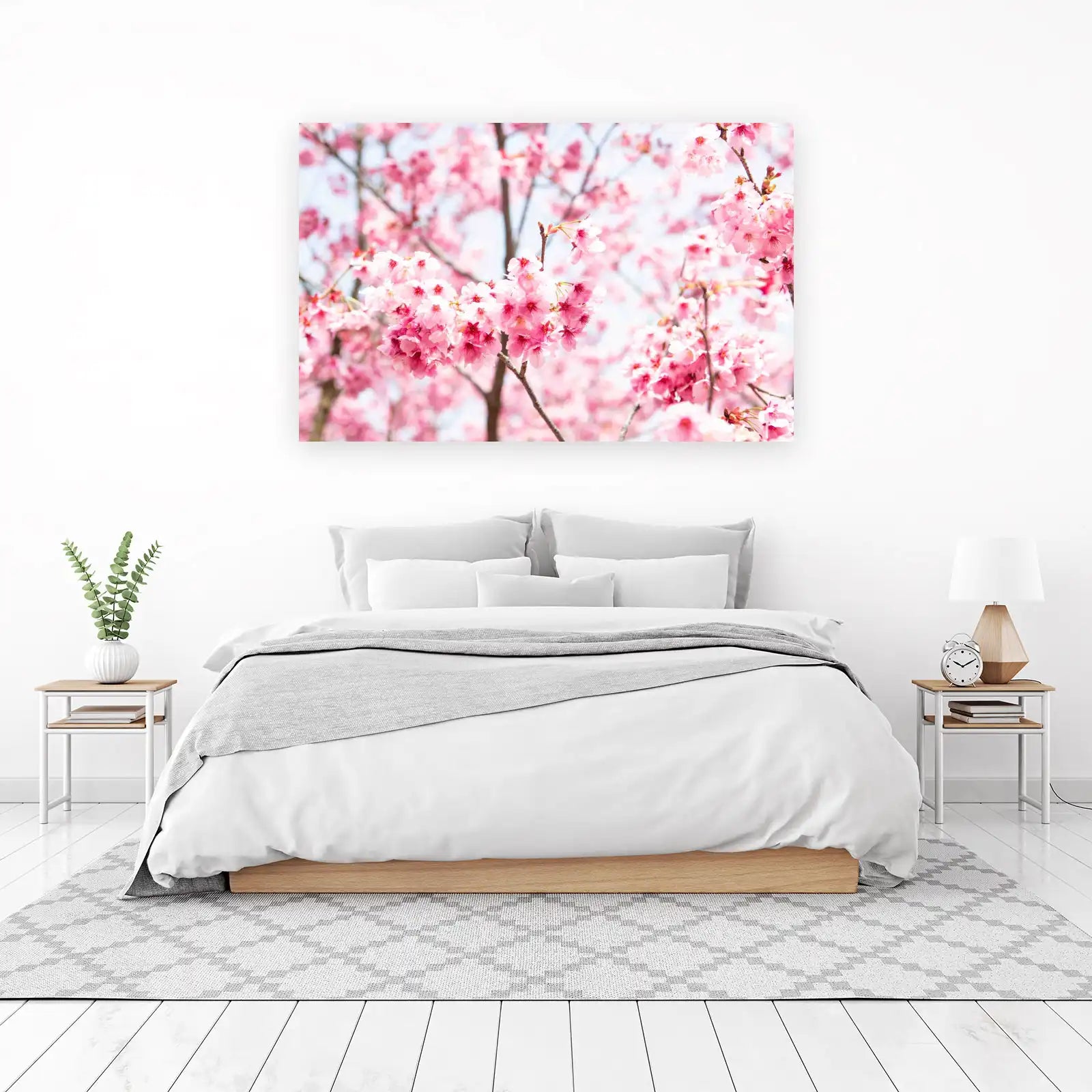 Serene Cherry Blossom Garden Wall Art