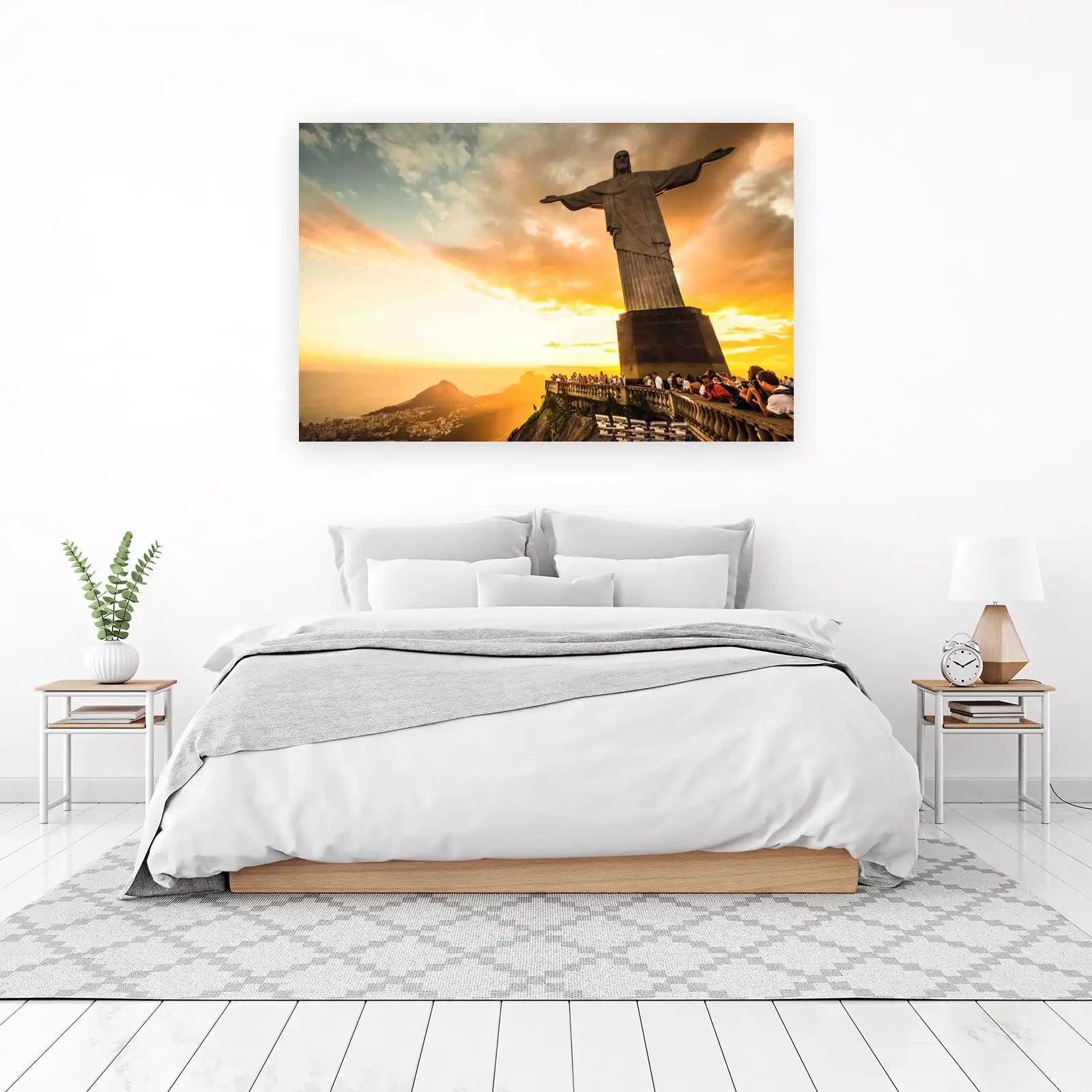 Christ the Redeemer Sunset Rio Wall Art
