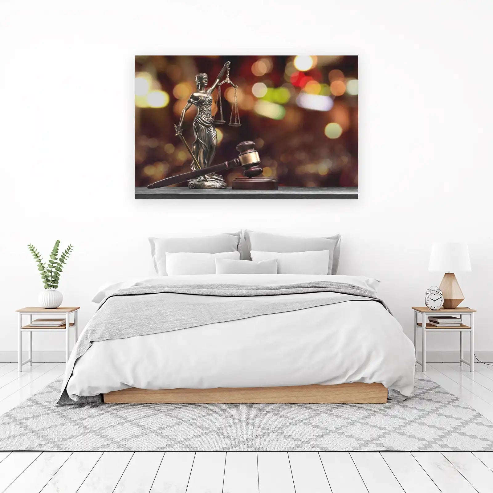 Lady Justice & Gavel Wall Art