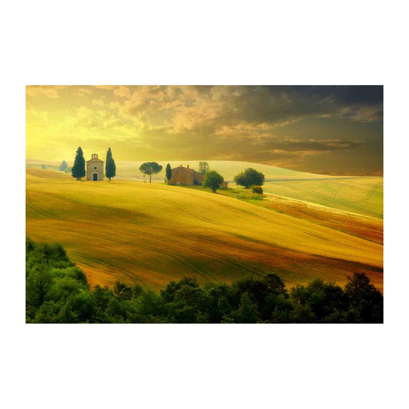 Tuscan Sunrise Landscape Wall Art