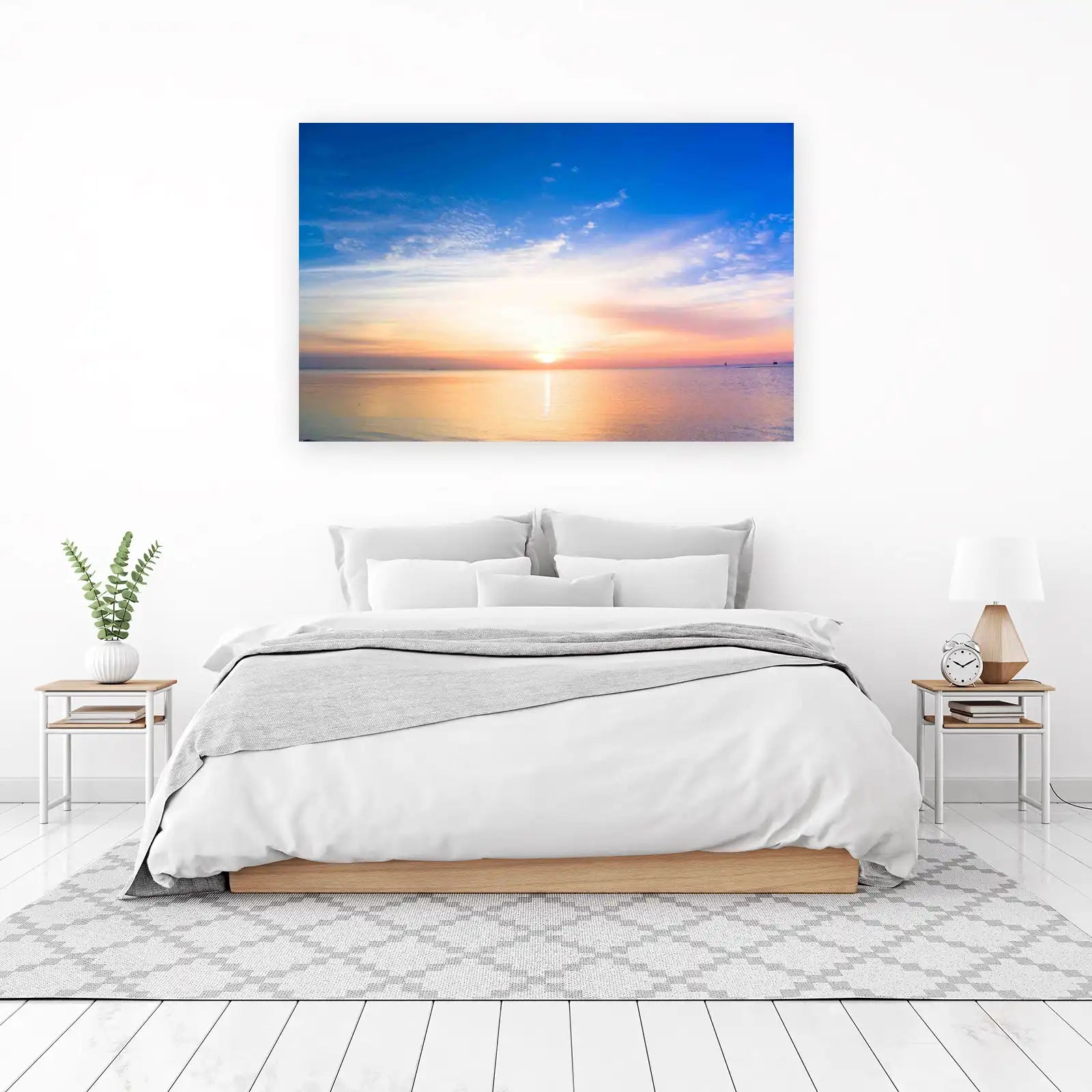 Serene Ocean Sunset Sky Wall Art