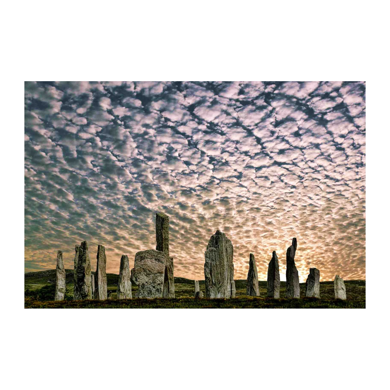Mystic Standing Stones Sunset Wall Art