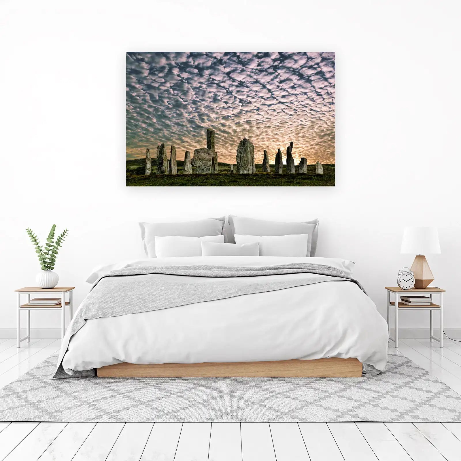 Mystic Standing Stones Sunset Wall Art