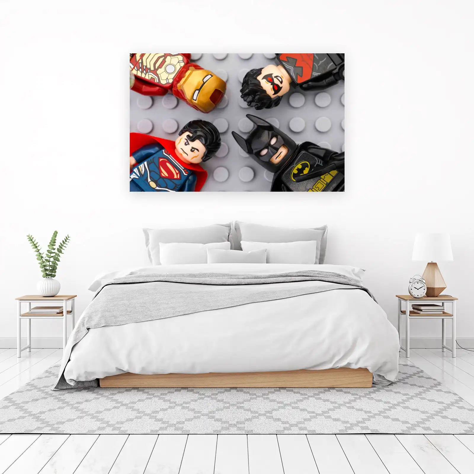 Superhero Lego Portrait Wall Art