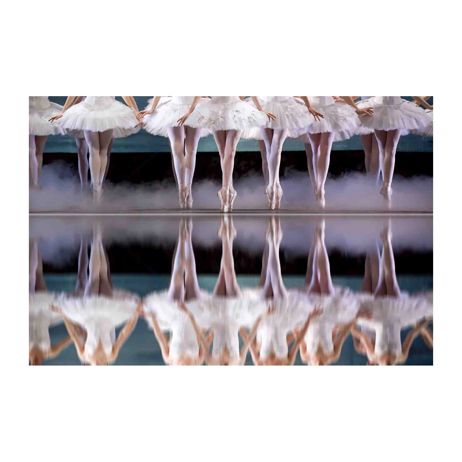 Elegant Ballet Dancers on Stage Wall Art