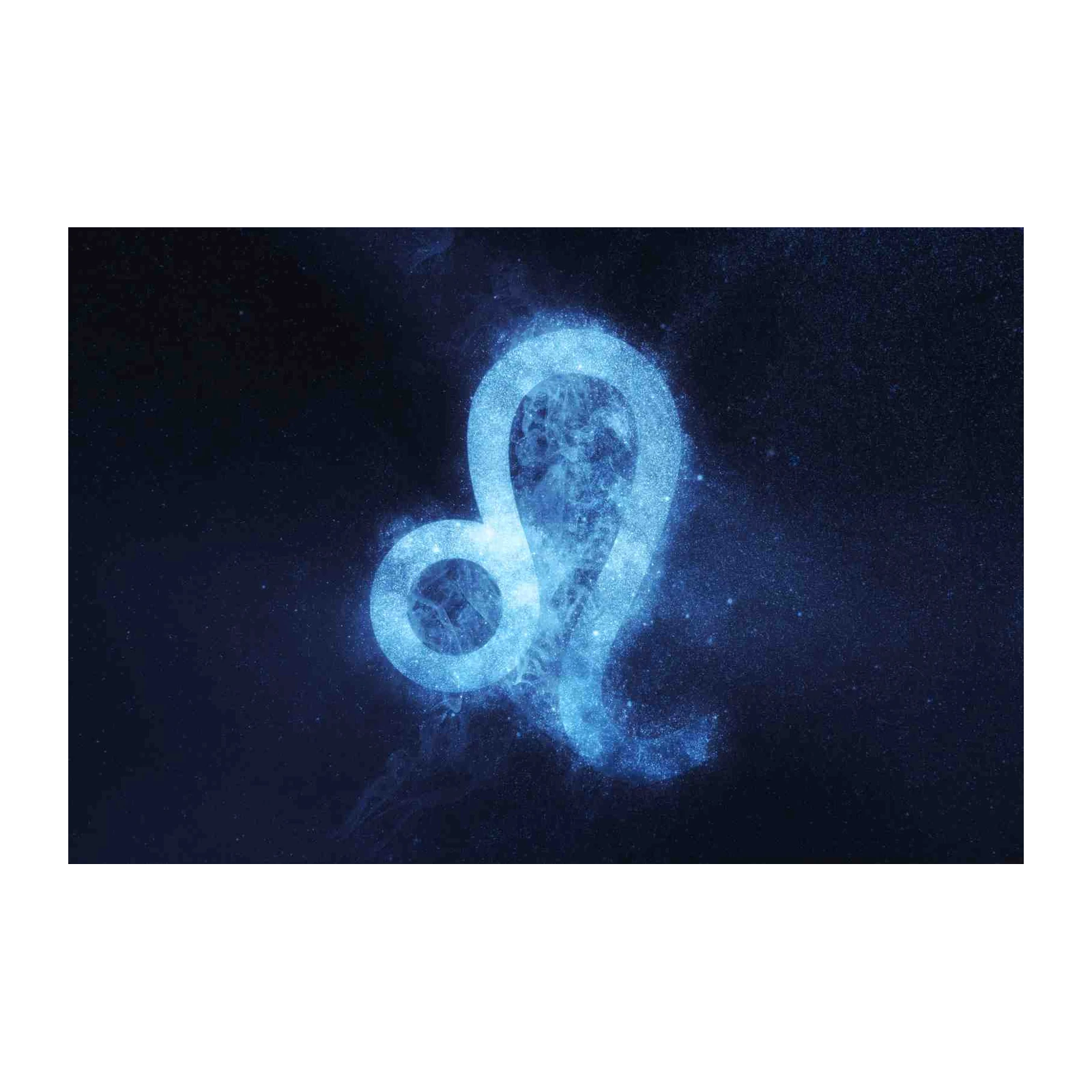 Luminous Leo Zodiac Symbol Wall Art
