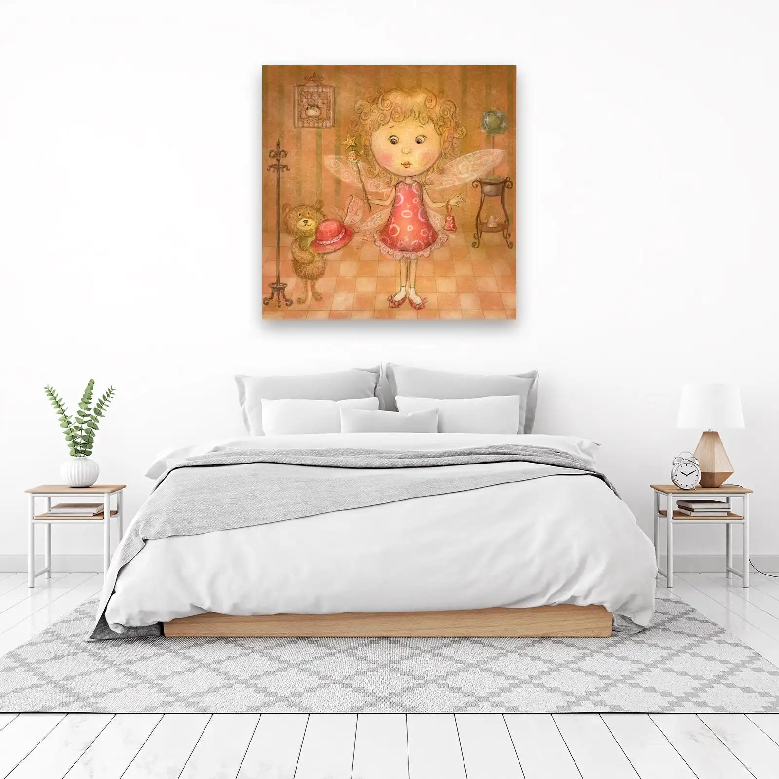 Enchanting Fairy Tale Bear & Dress Up Wall Art