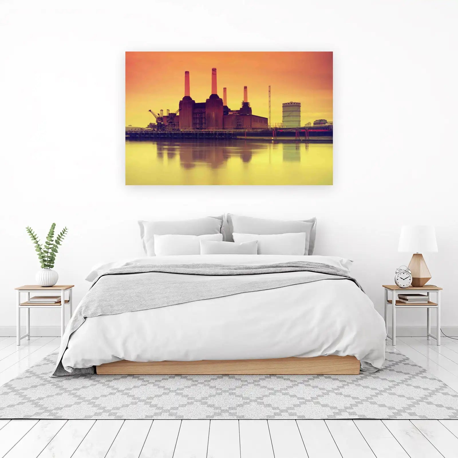 Iconic Power Station Thames Sunset Wall Art