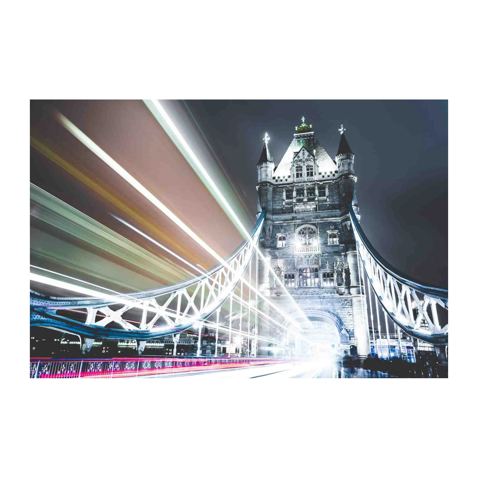 London Tower Bridge Light Trails Wall Art