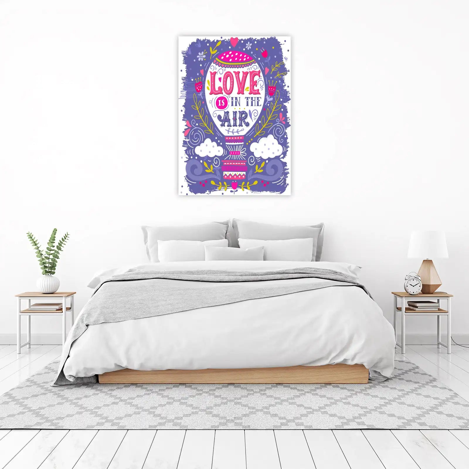 Love is in the Air Hot Air Balloon Wall Art