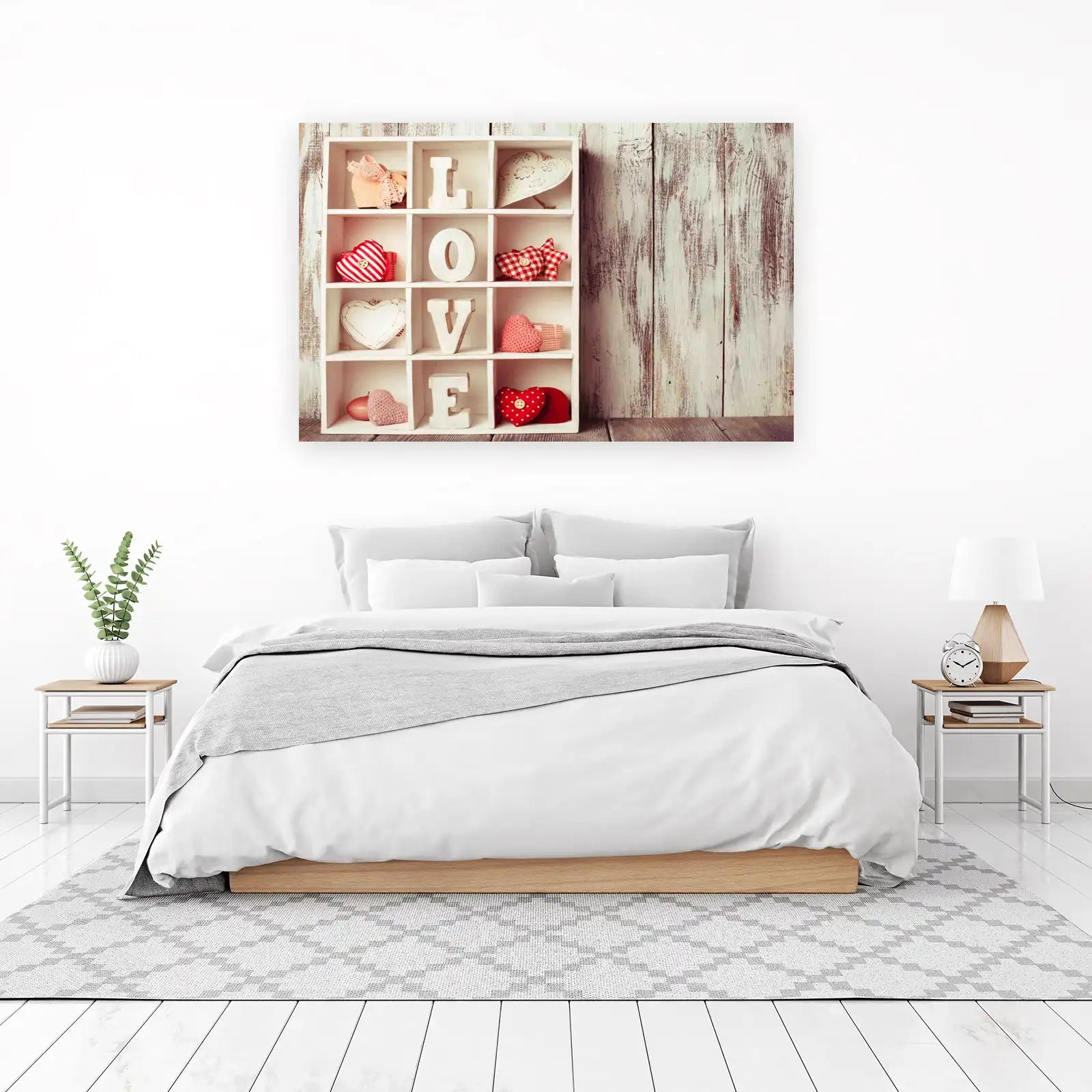 Romantic LOVE Shelving Unit Wall Art
