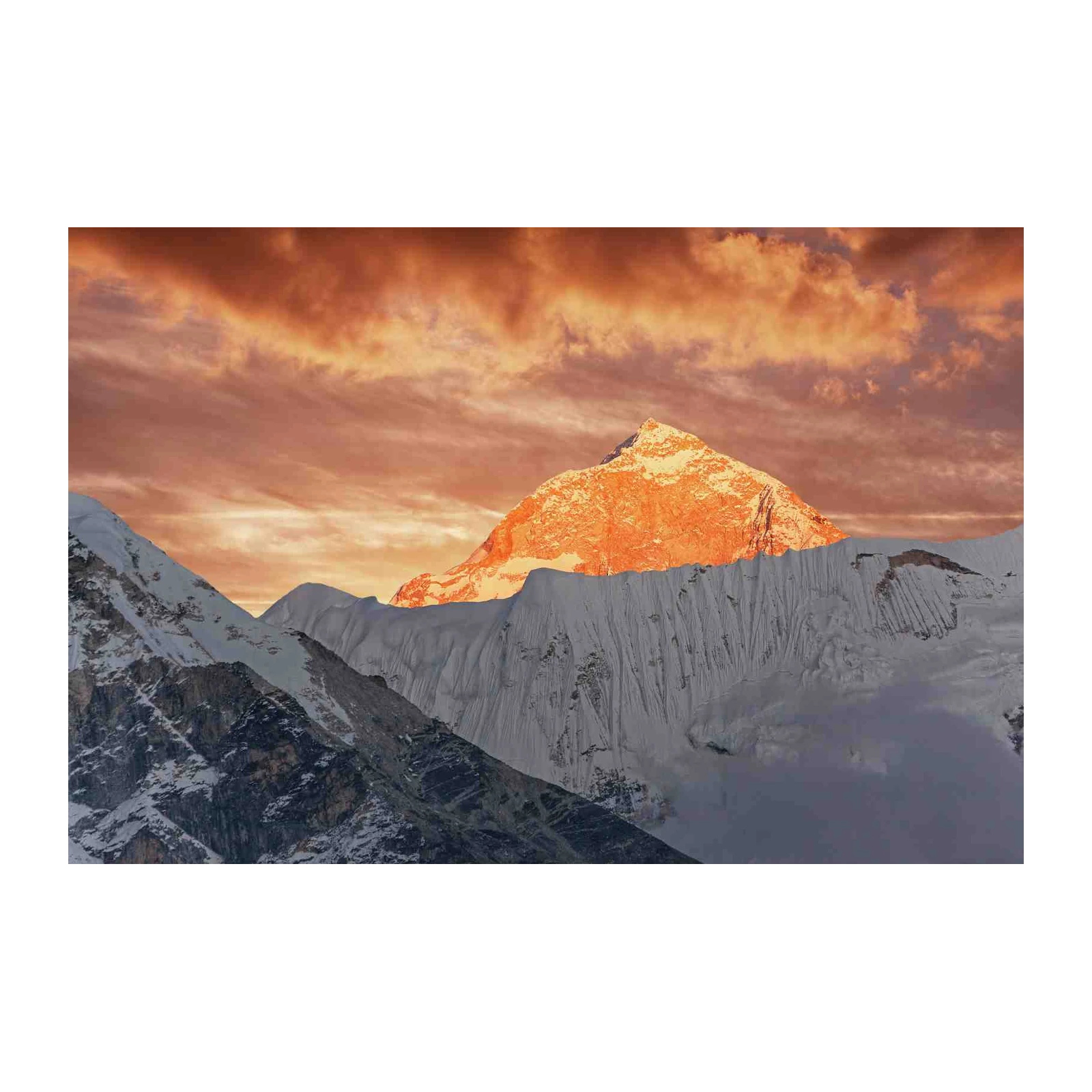 Majestic Sunset Mountain Wall Art
