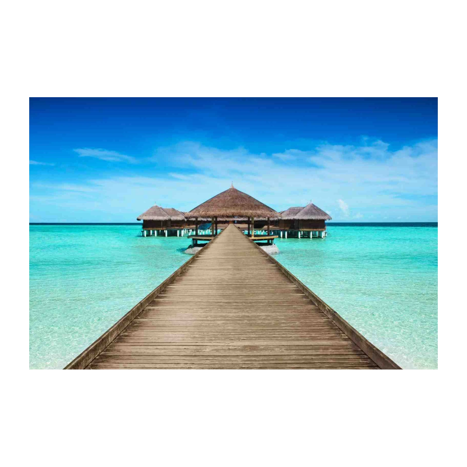 Maldives Overwater Bungalows Wall Art