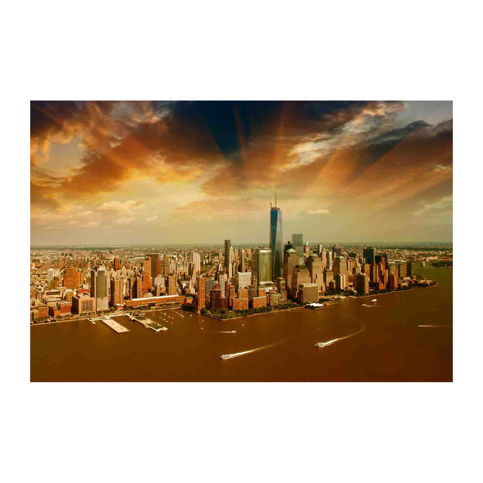NYC Skyline Golden Hour Wall Art