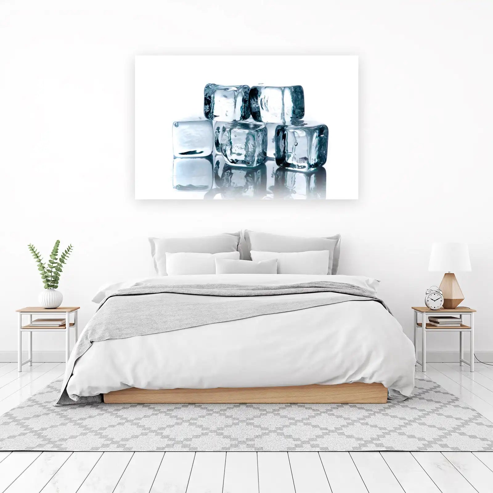 Modern Ice Cubes Abstract Wall Art Wall Art